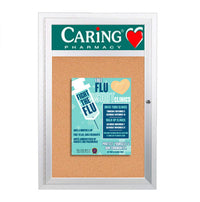 SwingCase 11 x 17 Outdoor Enclosed Poster with Header (Single Door)