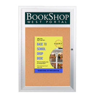 SwingCase 8.5 x 11 Outdoor Enclosed Poster with Header (Single Door)