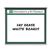 30" x 36" Outdoor Message Center - Magnetic White Dry Erase Board