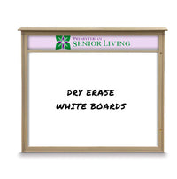 30" x 40" Outdoor Message Center - Magnetic White Dry Erase Board