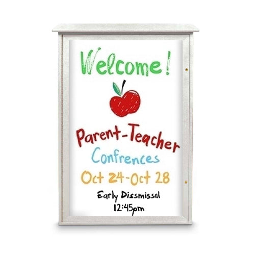 40" x 60" Outdoor Message Center - Magnetic White Dry Erase Board