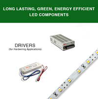 Long-lasting, green, energy efficient LED components