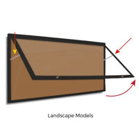 Landscape models of the Extreme WeatherPlus Extra Large cases feature upward swinging doors supported by prop arms.