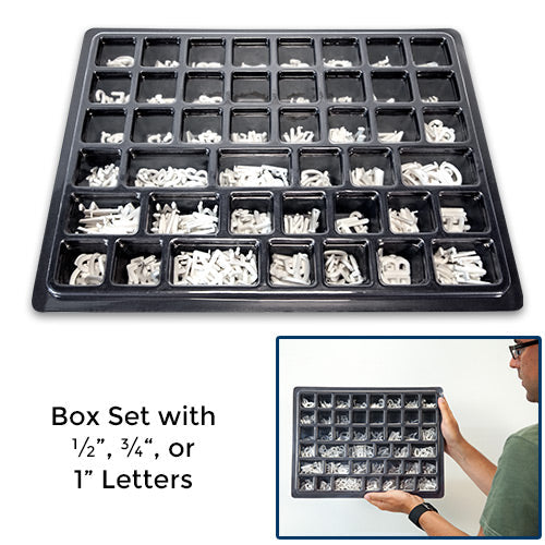 Roman Changeable Letter Sets | White Plastic Letters