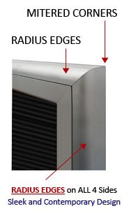 XL Outdoor Enclosed Letter Boards with Header (Radius Edge)