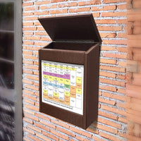 Wall Mount Outdoor Brochure Information Box Available in 6 Recycled Plastic Lumber Finishes