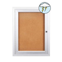 Outdoor Enclosed Bulletin Boards 8.5x11 | Locking Metal Display Case